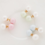 sale シュガーカラークリスタルパールピアス