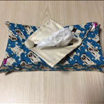 北欧パグ青＊Boxティッシュカバー