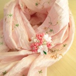 （再販）ちりめんつまみ細工の髪飾り・ブローチ~桜のブーケ~