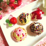 マグネット５個セット★苺と、アイスクリーム４種♪