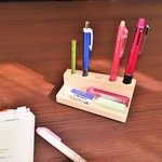 ヒノキのオリジナルペン立てお気に入り５