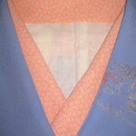 [新品]シルク半衿･丹後ちりめん(シャーベットオレンジ）