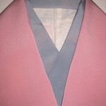 【新品】シルク半衿（ぼかしブルーグレー）丹後ちりめん