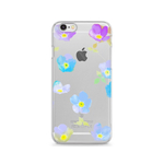 水彩の花咲く春のクリアスマホケース iPhoneのみ対応
