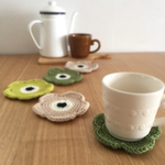 ☆限定1セット☆コースター flower  green & natural