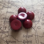 カボション18㎜（2ヶ）レッド