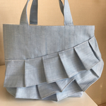 ライトブルーデニムの爽やかフリルBag
