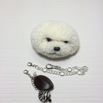 動物ポンポンバッグチャーム ビションフリーゼ