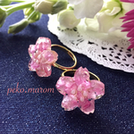 桜が咲いたよ♡押し花リング