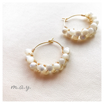 2連シェルminiフープピアス◇