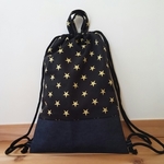 【送料無料】再販！ゴールドスターのナップサック♪