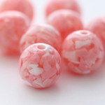 春ピンク♡ラウンドアクリルビーズ 16mm