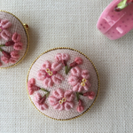 刺繍ブローチ3.0 さくら