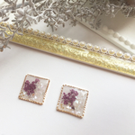 □ドライフラワーピアス/イヤリング(v)