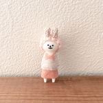 Ruhako パステルピンクうさ帽子のドットスカートさんS