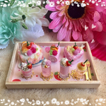 ♡春色♡ミニチュア♡いちご 花スイーツセット♡