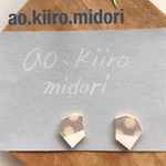  【再販‼️】△カラフルイヤリング(シルバードット×シロ…)