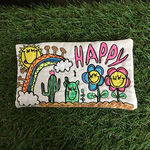 サボテン＆フラワー刺繍メガネケース