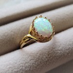 （1433）再々販☆再入荷☆京都オパール☆JBB製クラウンセッティング☆特に游色効果が多く、またキレイで魅力的な輝きをしているルースのみを使用してお仕立て致しております(^^♪