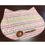 (送料込)ネコ_ランチョンマット(ピンク)