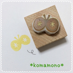 ちょうちょの消しゴムはんこ