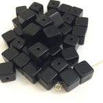 acrylic cube beads　20個　ブラック