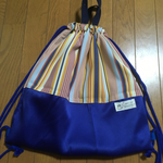 とっても大きな 手持ち巾着袋 ナップサックにも★体操着お着替え袋 入学