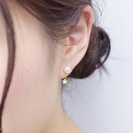 New!!メタルスターチャームキャッチ×パールピアス
