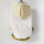 ★SALE★犬服・ストライプpopパーカー_yellow