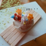 ミニチュア　三日月のドリームケーキ