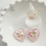 3点セットのハートピアス/イヤリング