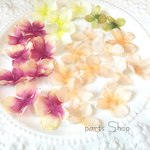 【再販】 【日本製】フープピアスにもオススメ 大きめサイズ  紫陽花造花  暖色系系カラーグラデーションカラー 〜素材感が柔らかめお花シリーズ〜