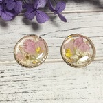 ドライフラワー＊サークルピアス＊イヤリング