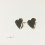 ハートのデニムピアス&イヤリング