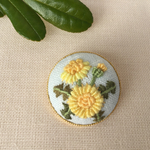 刺繍ブローチ3.0 たんぽぽ