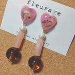 ayknluv様専用♡お取り引き♡42 ハートフラワー ×ヴィンテージピアス