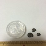 極小アンモナイト3個セット（化石モールド）鉱石レジン用シリコンモールド型