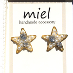 ビジュー×星型 ピアス(イヤリング変更可)