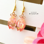 ひとひら桜の花びらピアス♪
