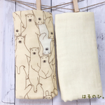 しろくままみれ リバーシブルよだれカバー