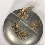 丸皿 ピアス 4mm 50個 キャッチセット