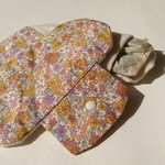 あったかよもぎ布ライナー＜よもぎパック2個付き＞花柄イエロー