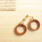 １Ring革ピアス-NＢ