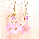 桜のリングピアス/イヤリング