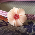 ＊スイートなお花の帯留め＊ナデシコ