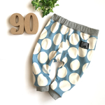 ＊90size＊あんよすっきりクロップドパンツ  おっきなまるまる（ブルー）