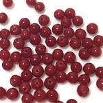 レッドコーラル 20個 4mm 天然石 粒売り