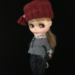 ＊Mitten＊outfit <C>+三角衿ショートコート・ネイビー