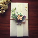 【再販】flower ご祝儀袋(purple)