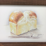 焼き立てフワフワ食パン（複製画）